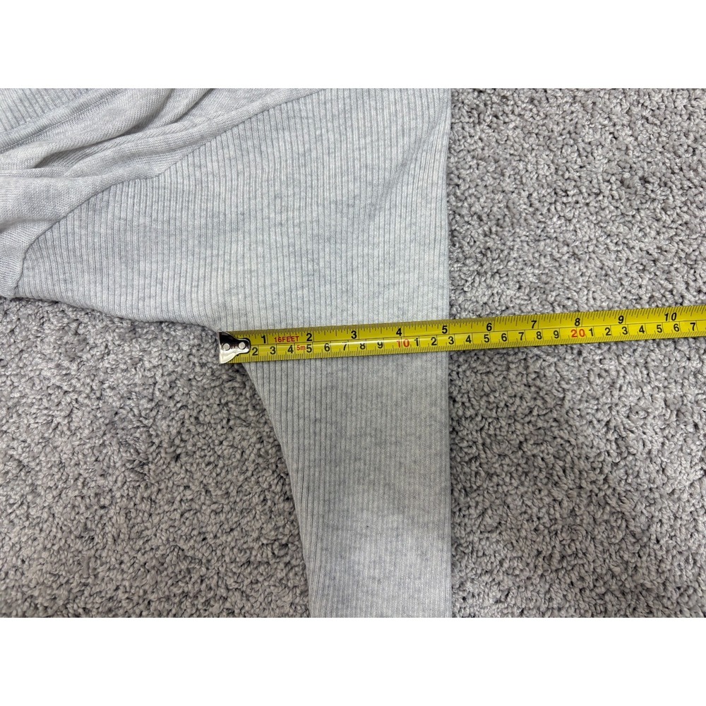 Lululemon Cardigan Open Front Asymmetrical Wool Silk Cashmere Blend Women's Sz 6 - Picture 13 of 16